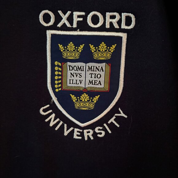 MEN'S OXFORD UNIVERSITY (UK) CREWNECK NAVY SWEATSHIRT - LIKE NEW!  SIZE XL - Picture 3 of 4